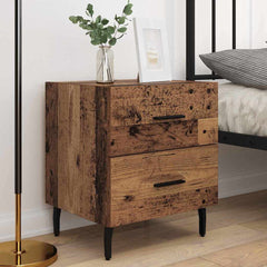 vidaXL Bedside Cabinet 2 pcs Old Wood 40 x 35 x 47.5 cm 4