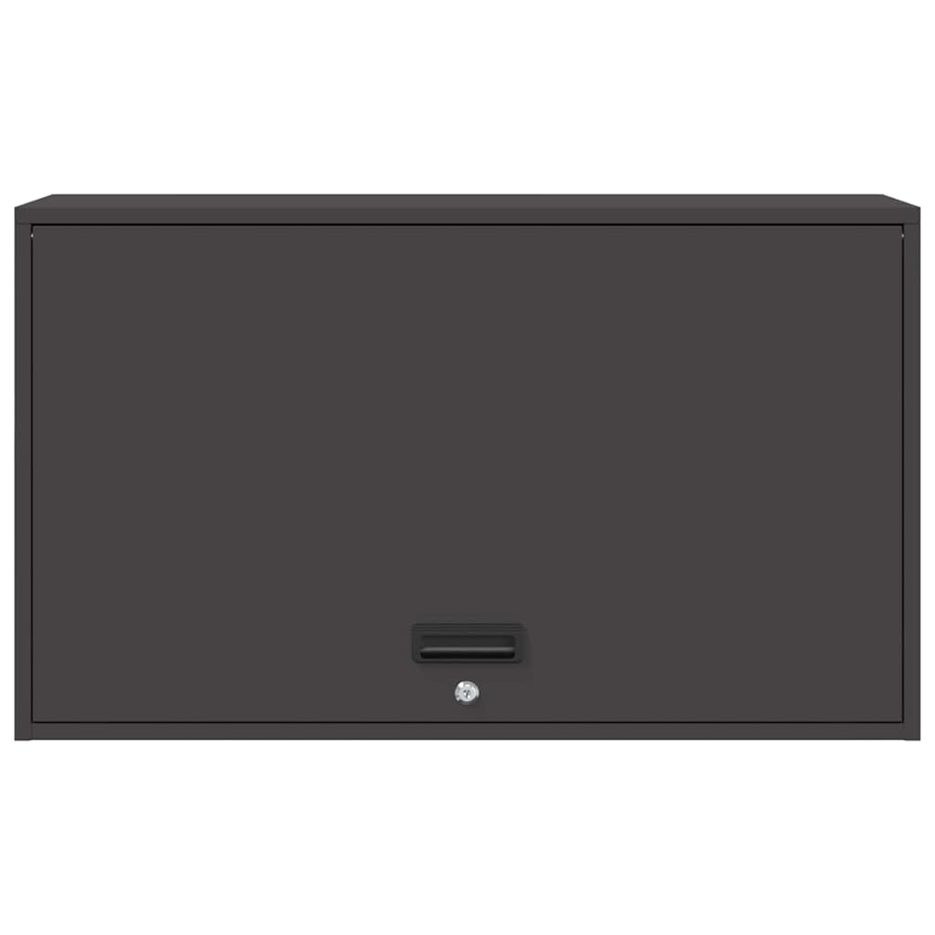 vidaXL Wall Cabinet for Garage with Gas-lift Door Black 6