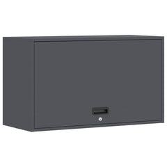 vidaXL Wall Cabinet for Garage with Gas-lift Door Anthracite 2