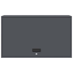 vidaXL Wall Cabinet for Garage with Gas-lift Door Anthracite 6
