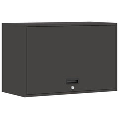 vidaXL Wall Cabinet for Garage with Gas-lift Door Black 2