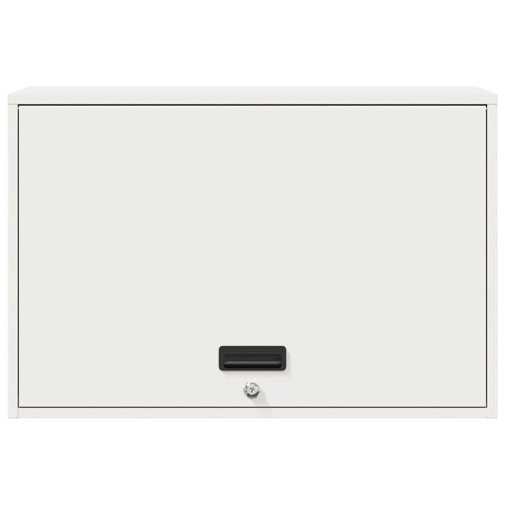 vidaXL Wall Cabinet for Garage with Gas-lift Door White 6