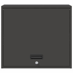 vidaXL Wall Cabinet for Garage with Gas-lift Door Black 6