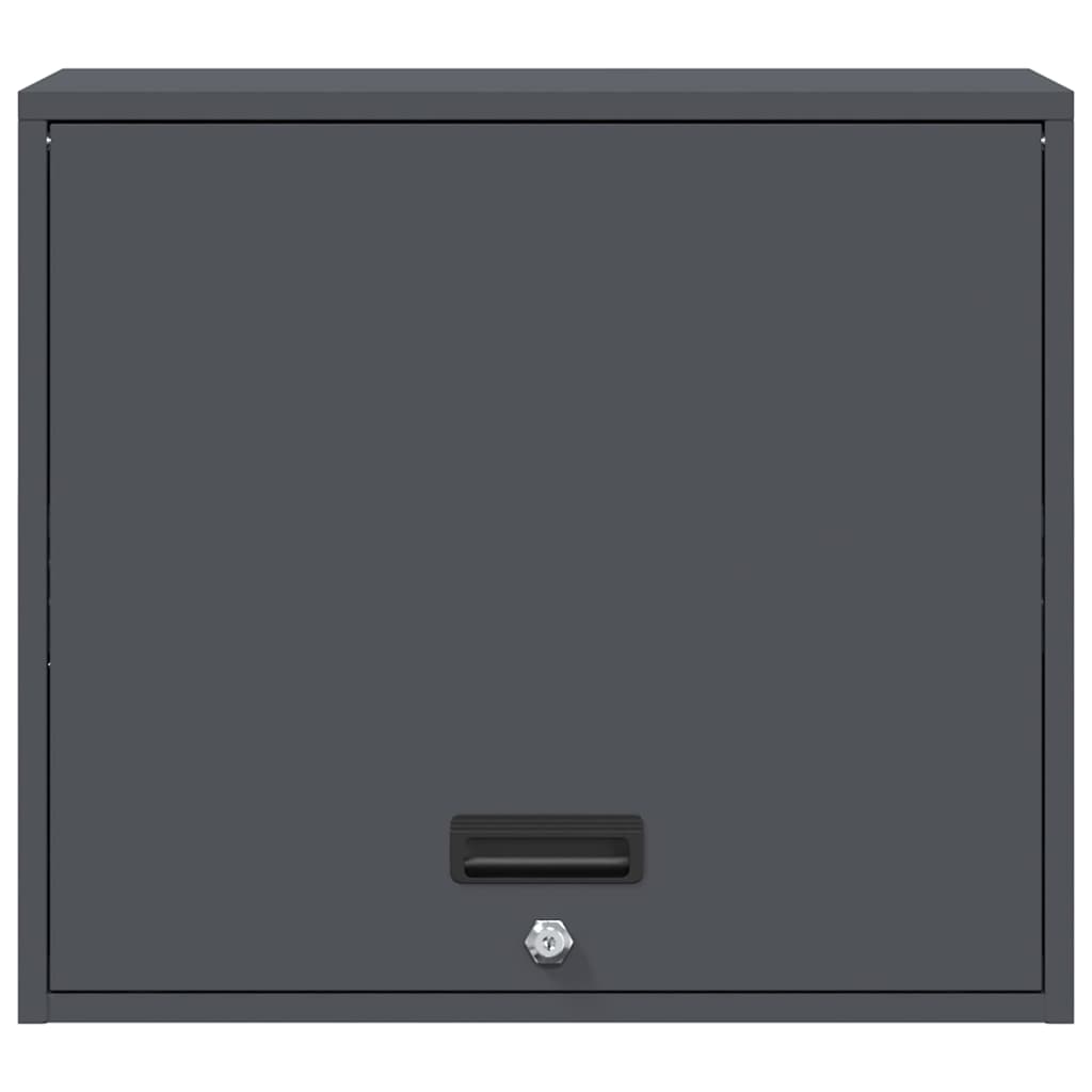 vidaXL Wall Cabinet for Garage with Gas-lift Door Anthracite 6