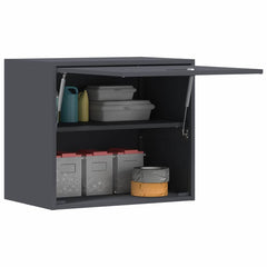 vidaXL Wall Cabinet for Garage with Gas-lift Door Anthracite 3