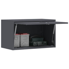 vidaXL Wall Cabinet for Garage with Gas-lift Door Anthracite 3
