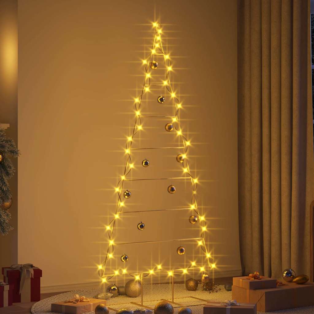 vidaXL Metal Christmas Tree Gold 181 cm Powder-coated steel 4