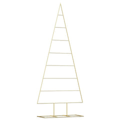 vidaXL Metal Christmas Tree Gold 181 cm Powder-coated steel 2