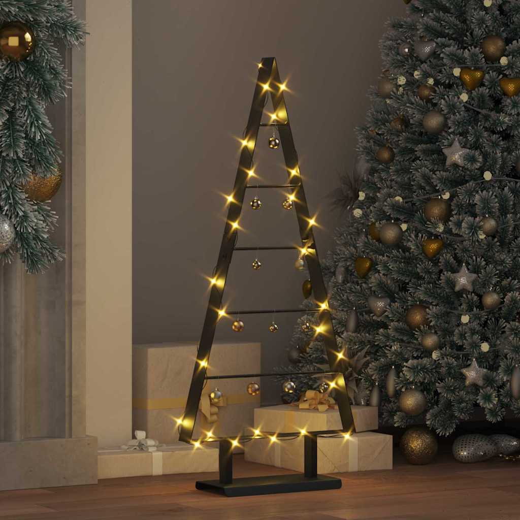 Metal Christmas Tree Black 90 cm, image 4