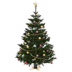 vidaXL Christmas Tree Stand Black 50 x 50 x 16 cm Solid Pine Wood 3