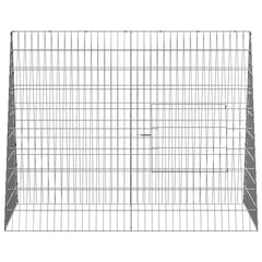 vidaXL Chicken Cage Silver 110 x 100 x 85 cm Galvanised Steel 6