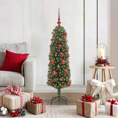 vidaXL Artificial Christmas Tree with 150 LEDs with Stand Green 120 cm 1