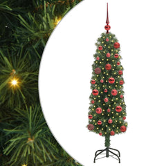 vidaXL Artificial Christmas Tree with 150 LEDs with Stand Green 120 cm 2