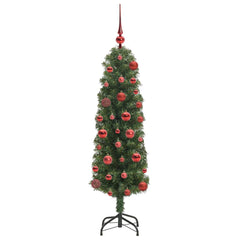 vidaXL Artificial Christmas Tree with 150 LEDs with Stand Green 120 cm 4