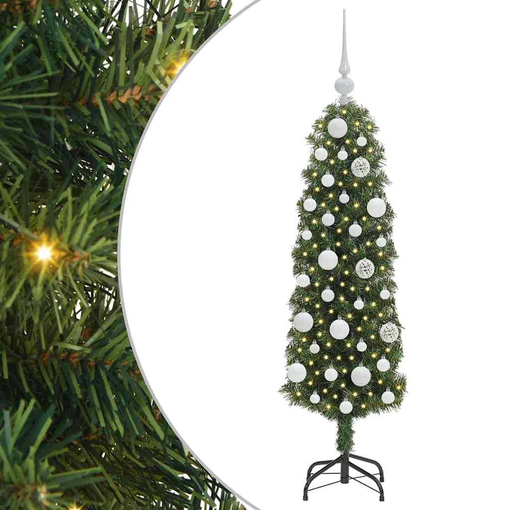 vidaXL Artificial Christmas Tree with 150 LEDs with Stand Green 120 cm 2