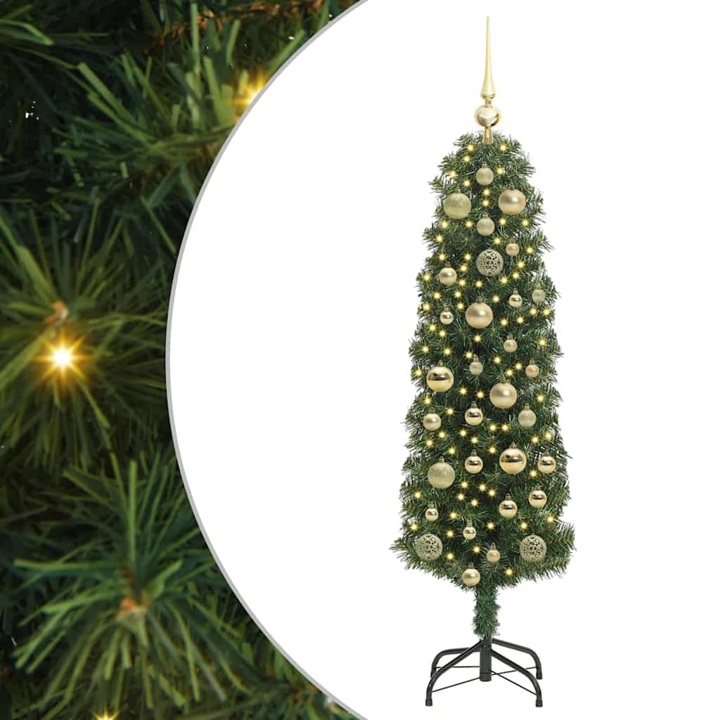 vidaXL Artificial Christmas Tree with 150 LEDs with Stand Green 120 cm 2