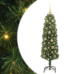 vidaXL Artificial Christmas Tree with 150 LEDs with Stand Green 120 cm 2