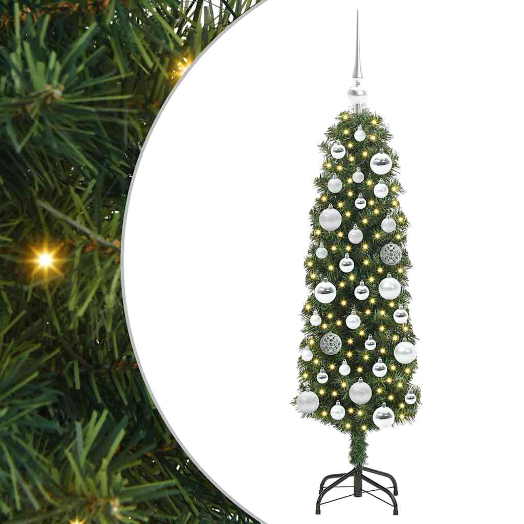 vidaXL Artificial Christmas Tree with 150 LEDs with Stand Green 120 cm 2