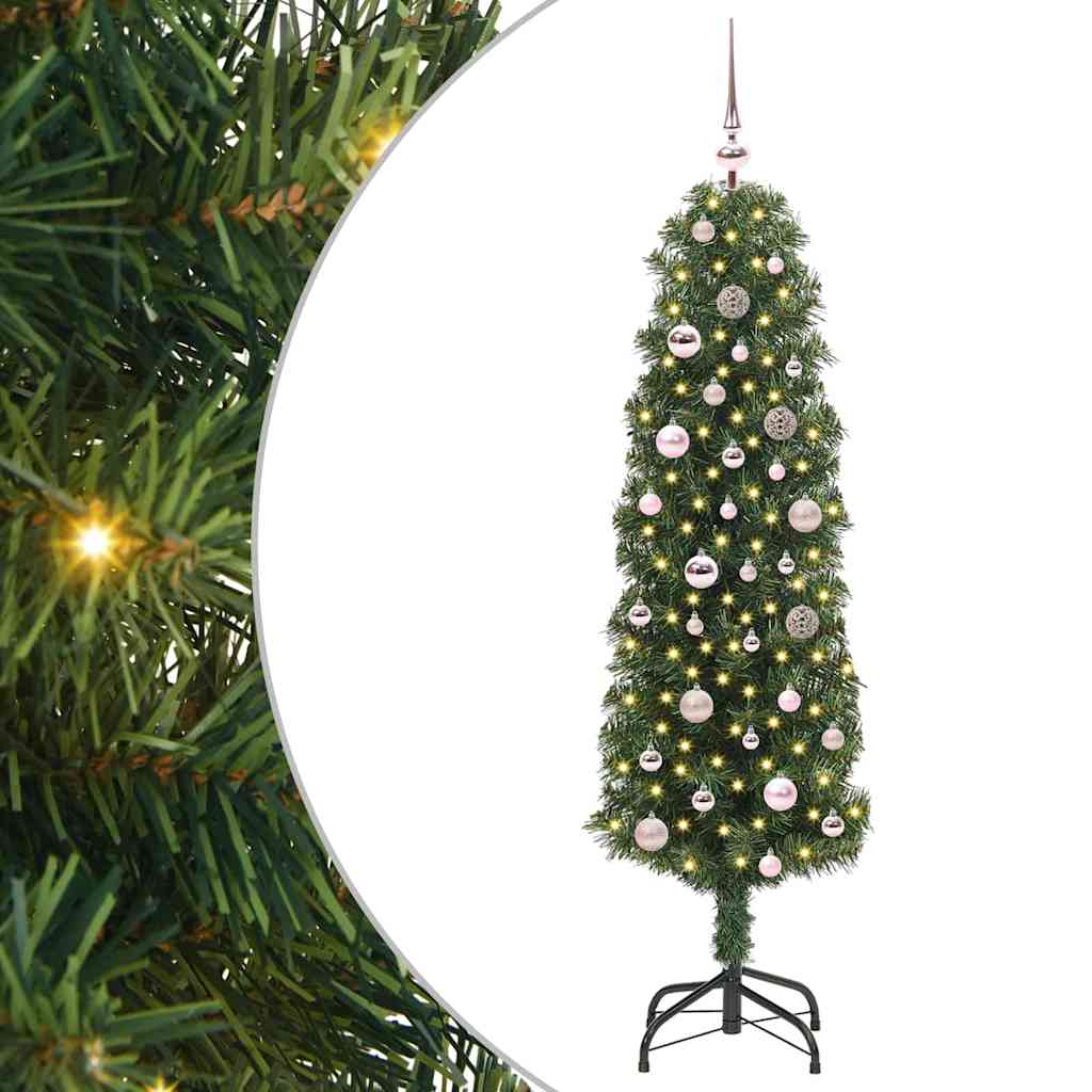 vidaXL Artificial Christmas Tree with 150 LEDs with Stand Green 150 cm 1
