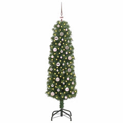 vidaXL Artificial Christmas Tree with 150 LEDs with Stand Green 150 cm 2