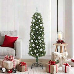 vidaXL Artificial Christmas Tree with 150 LEDs with Stand Green 150 cm 1
