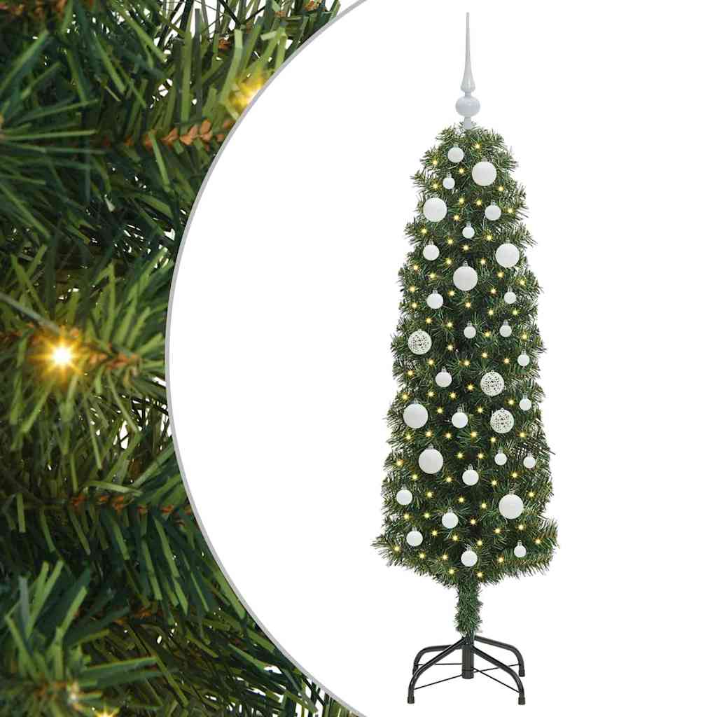 vidaXL Artificial Christmas Tree with 150 LEDs with Stand Green 150 cm 2
