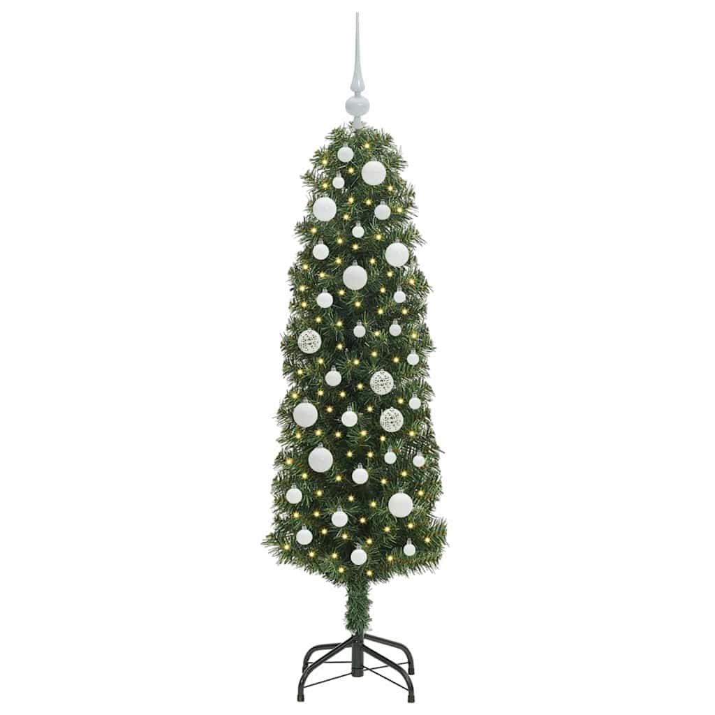 vidaXL Artificial Christmas Tree with 150 LEDs with Stand Green 150 cm 3