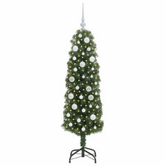 vidaXL Artificial Christmas Tree with 150 LEDs with Stand Green 150 cm 3