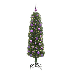 vidaXL Artificial Christmas Tree with 150 LEDs with Stand Green 150 cm 3