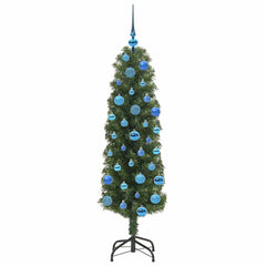 vidaXL Artificial Christmas Tree with 150 LEDs with Stand Green 150 cm 4
