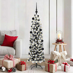 vidaXL Artificial Christmas Tree with 150 LEDs with Stand Green 150 cm 1