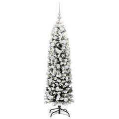 vidaXL Artificial Christmas Tree with 150 LEDs with Stand Green 150 cm 3