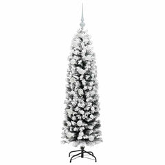 vidaXL Artificial Christmas Tree with 150 LEDs with Stand Green 150 cm 4