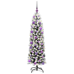 vidaXL Artificial Christmas Tree with 150 LEDs with Stand Green 150 cm 3
