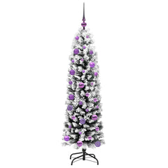 vidaXL Artificial Christmas Tree with 150 LEDs with Stand Green 150 cm 4