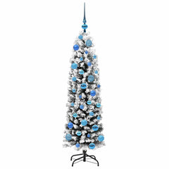 vidaXL Artificial Christmas Tree with 150 LEDs with Stand Green 150 cm 4