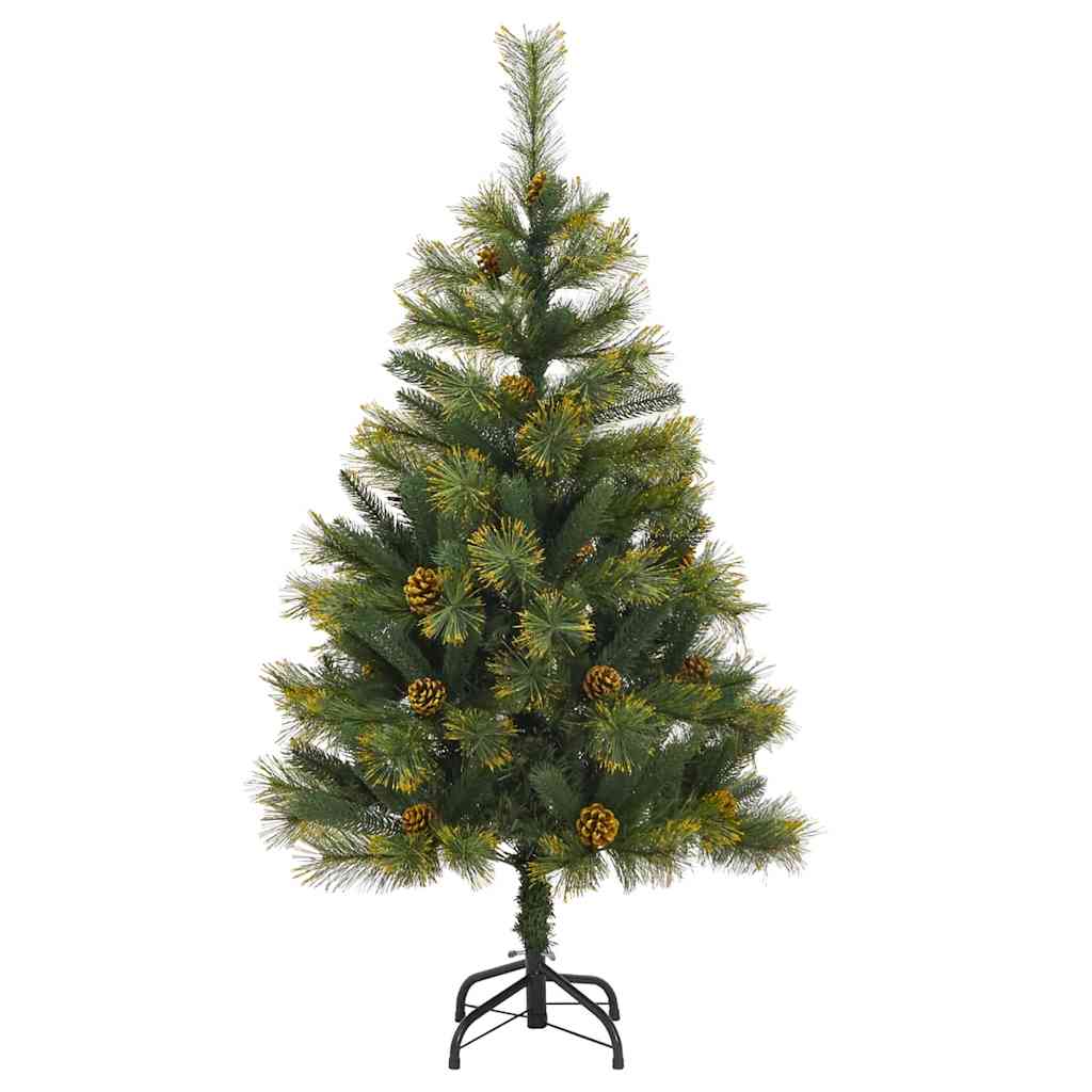vidaXL Artificial Hinged Christmas Tree with Cones Green 150 cm 5