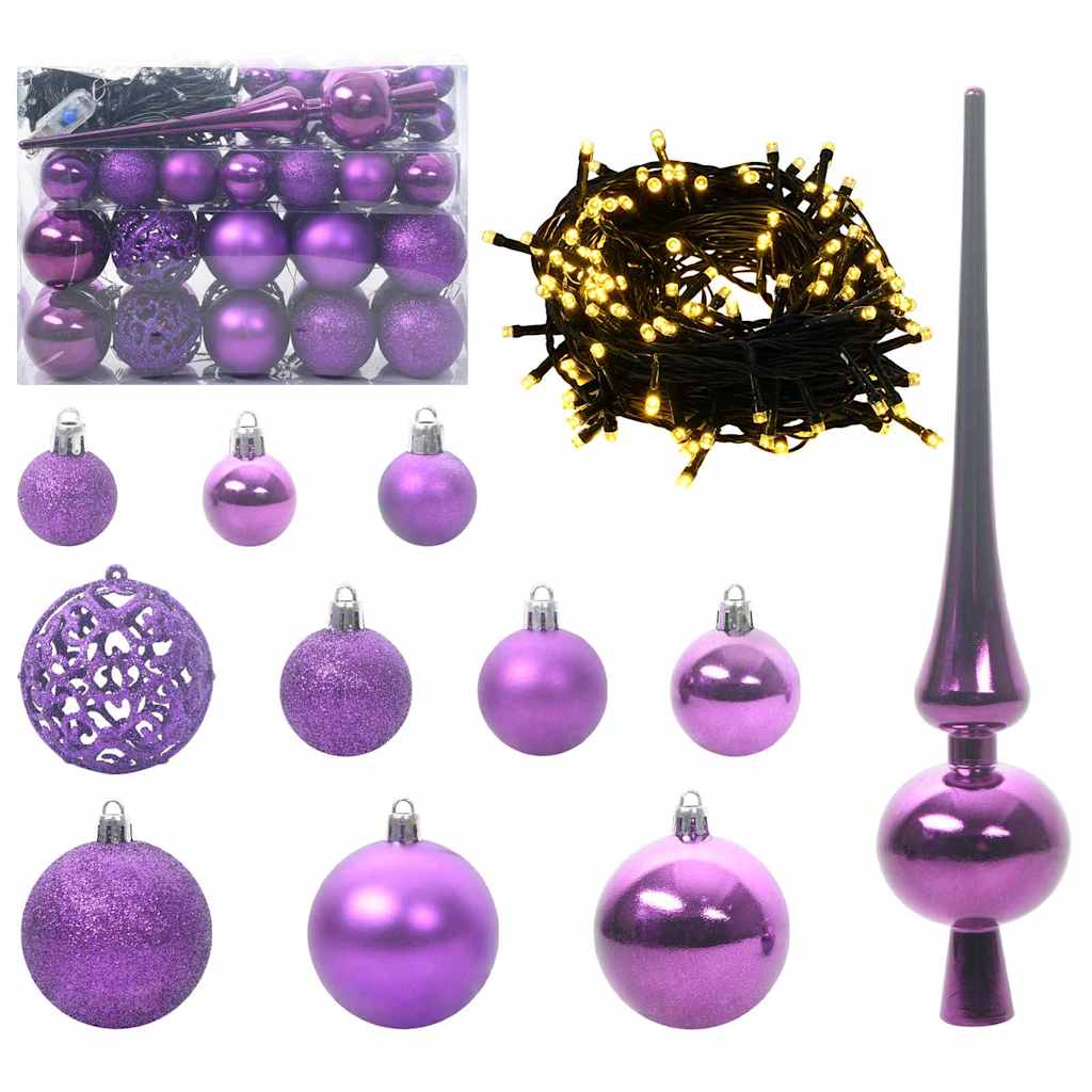 vidaXL Artificial Hinged Christmas Tree with Cones Green 150 cm 6