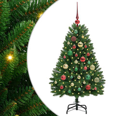 vidaXL Artificial Christmas Tree 120 cm 150 LEDs Warm White Green 2