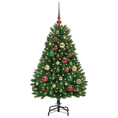 vidaXL Artificial Christmas Tree 120 cm 150 LEDs Warm White Green 3