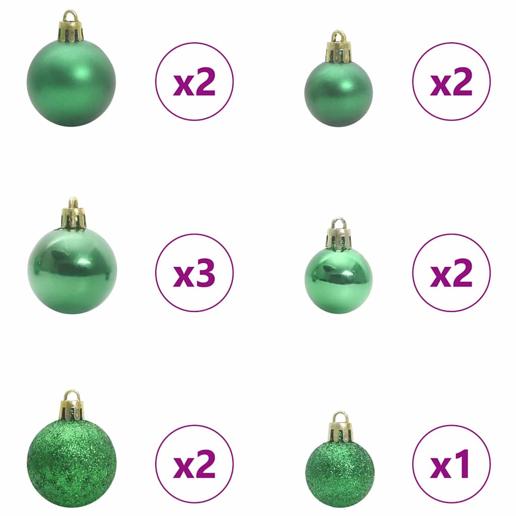 vidaXL Artificial Christmas Tree 120 cm 150 LEDs Warm White Green 5