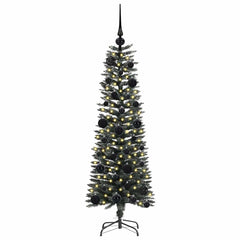 vidaXL Artificial Christmas Tree with 150 LEDs with Stand Green 120 cm 3