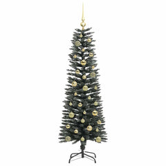vidaXL Artificial Christmas Tree with 150 LEDs with Stand Green 150 cm 4