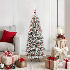 vidaXL Artificial Christmas Tree White 120 cm 1