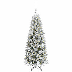 vidaXL Artificial Christmas Tree White 120 cm 3