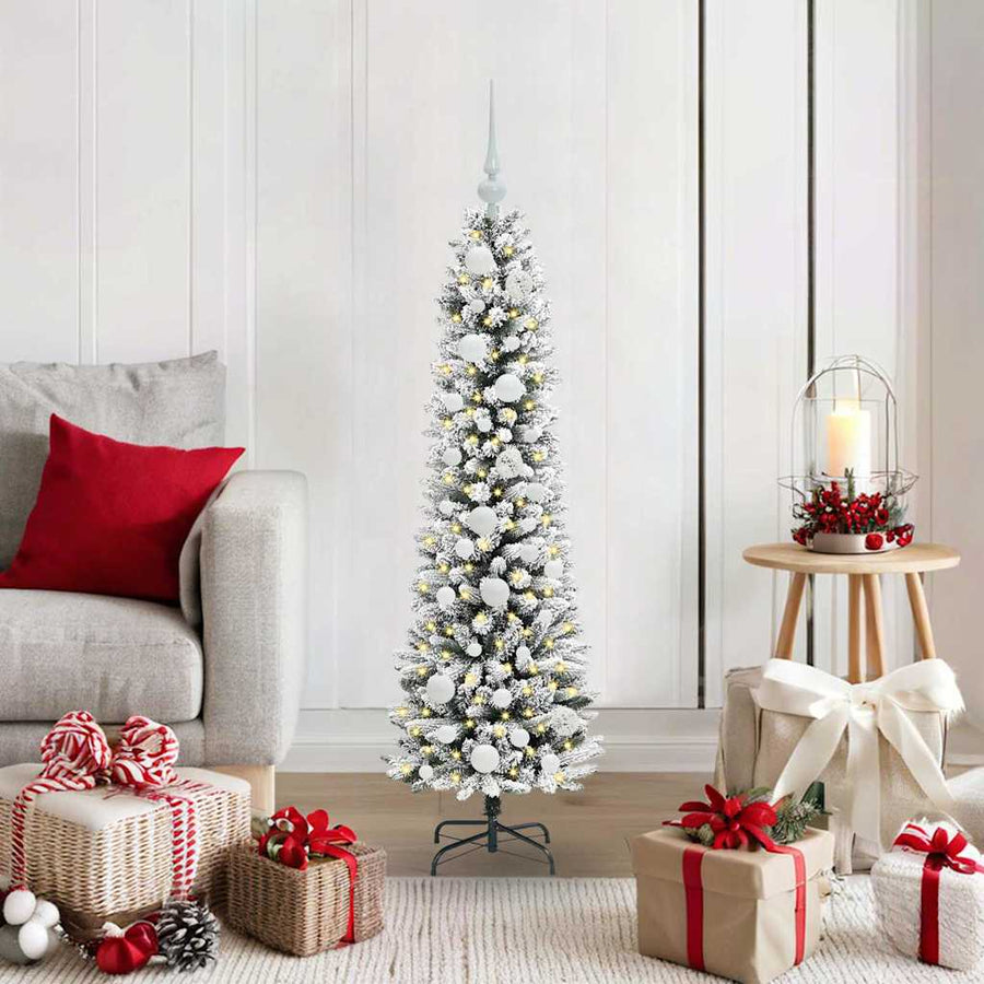 vidaXL Artificial Christmas Tree White 120 cm 1