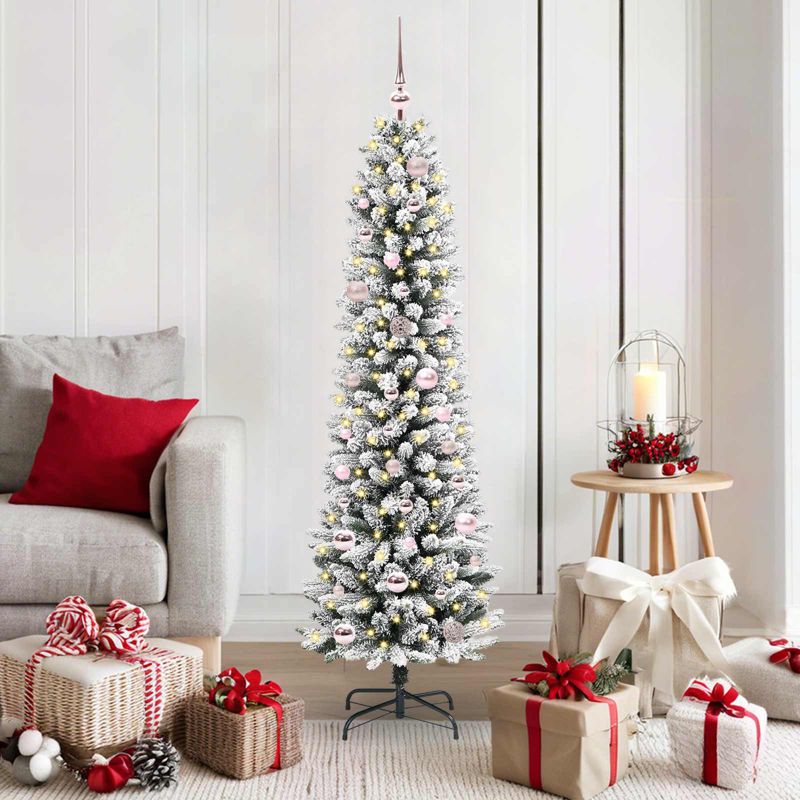 vidaXL Artificial Christmas Tree White 150 cm 1