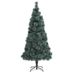 vidaXL Artificial Pre-lit Christmas Tree with Ball Set Green 150 cm 5