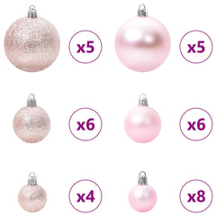 vidaXL Artificial Pre-lit Christmas Tree with Ball Set Green 150 cm 6