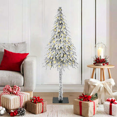 Christmas Tree White PE and Steel 120 cm with leds